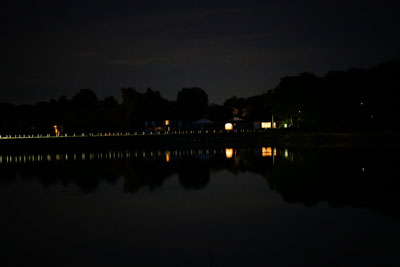 Pier by Car Headlamp